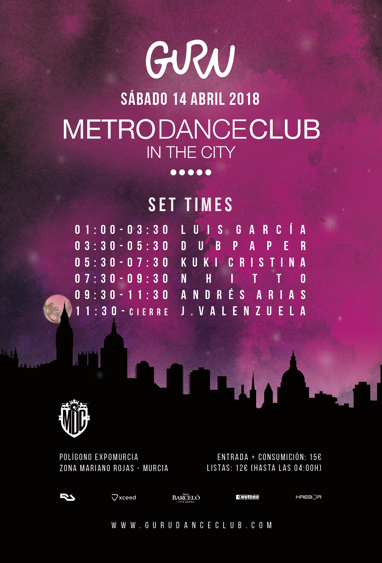 set-times metro in the city